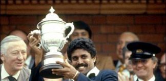 Kapil Dev With World Cup 1983