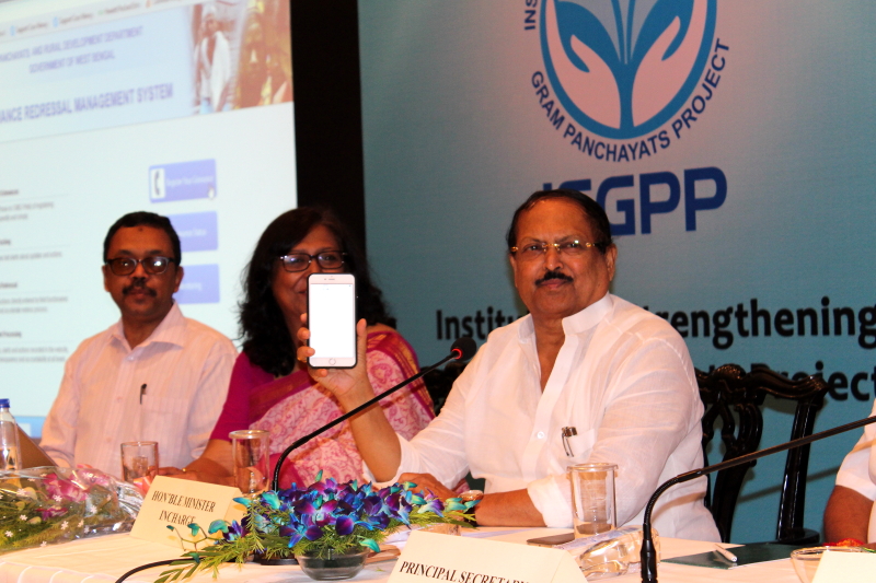 Minister Panchayats & Rural Development and PHE Mr. Subrata Mukherjee