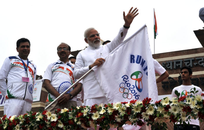 PM Modi - Rio Olympics Indian Team Sent Off