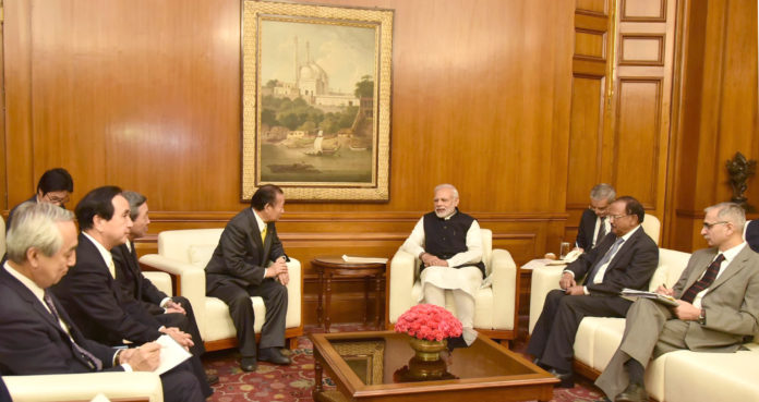 A delegation of Japanese Parliamentarians Meets PM Modi