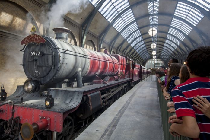 The Hogwarts Express from the Harry Potter series