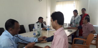 Weekly health camps for media families roll on at Guwahati Press Club