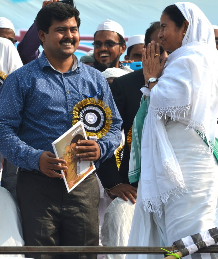 CM Mamata Banerjee with Faruque Ahamed