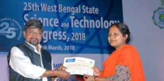 Two Research Scholars of Kalyani University Awarded by West Bengal Science and Technology Congress 2018