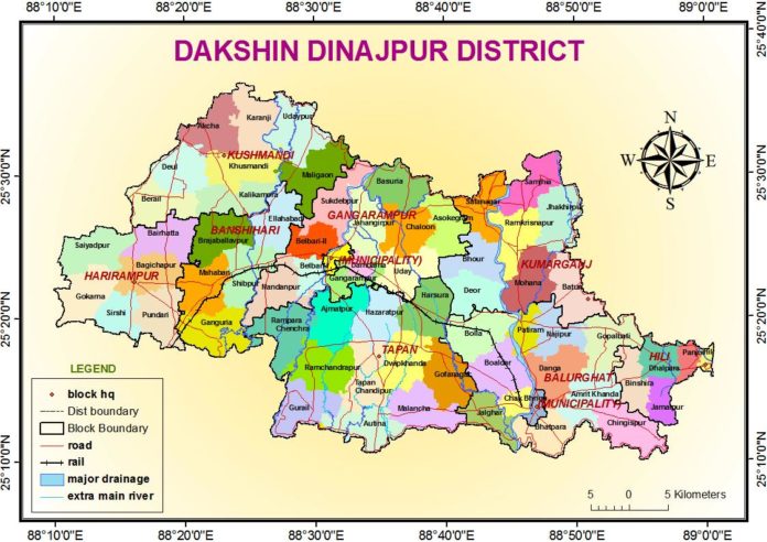 South Dinajpur Dist Map