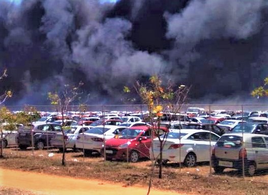 Fire breaks out at car parking area near the venue