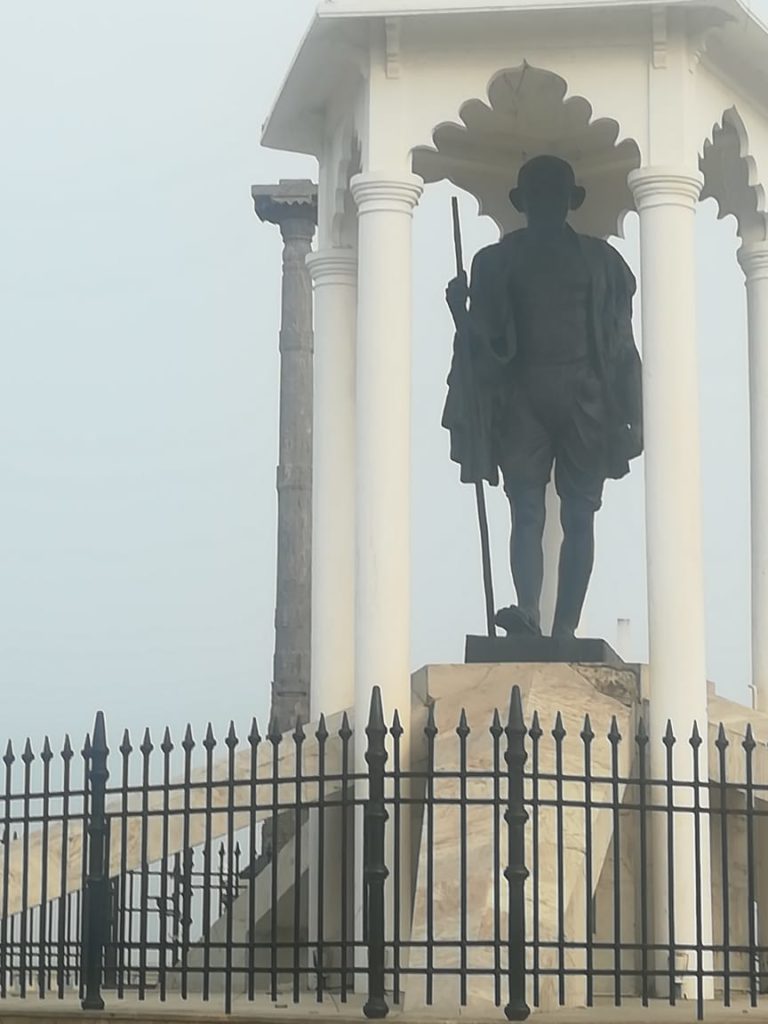 Mahatma Gandhi Statue Pondicherry Seaside