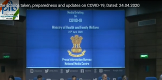 Press Briefing on the actions taken preparedness and updates on COVID-19 Dated - 24.04.2020