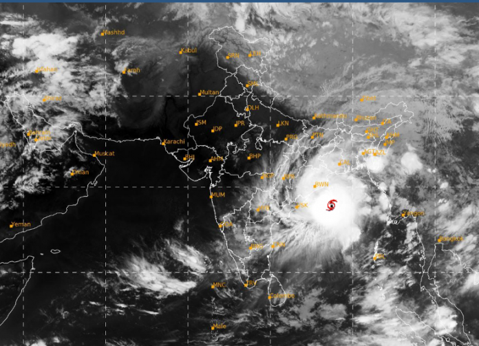 Amphan Super Cyclone Location 2315 19 May 2020