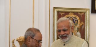 Ex President Pranab Mukherjee & PM Modi
