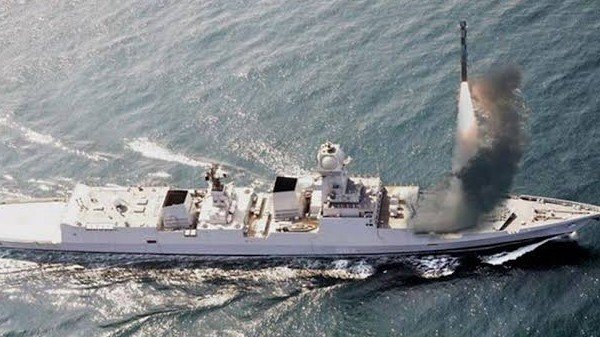 BrahMos Missile fired from Navy