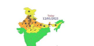 Isolated heavy to very heavy rainfall very likely over Tamil Nadu, Puducherry & Karaikal and over Kerala & Mahe