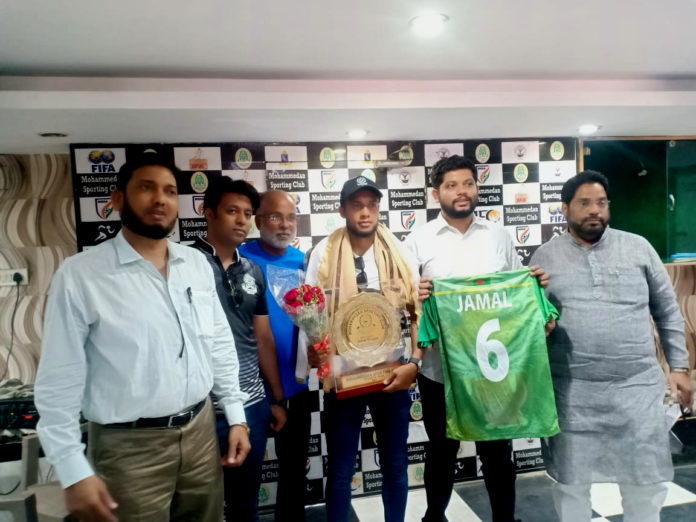 Mohammedan Sporting Club felicitated Bangladeshi Footballer Jamal Bhuyan