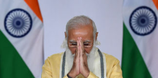 The Prime Minister, Shri Narendra Modi addressing the Nation, in New Delhi on June 07, 2021.