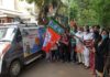 Mobile Sanitization Van for sanitizing slums in all Constituencies launched by Shri DV Sadananda Gowda at Bangalore