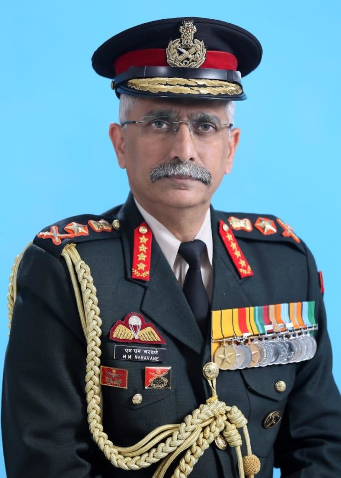 General MM Naravane, the Chief of Army Staff (COAS) by Wikipedia