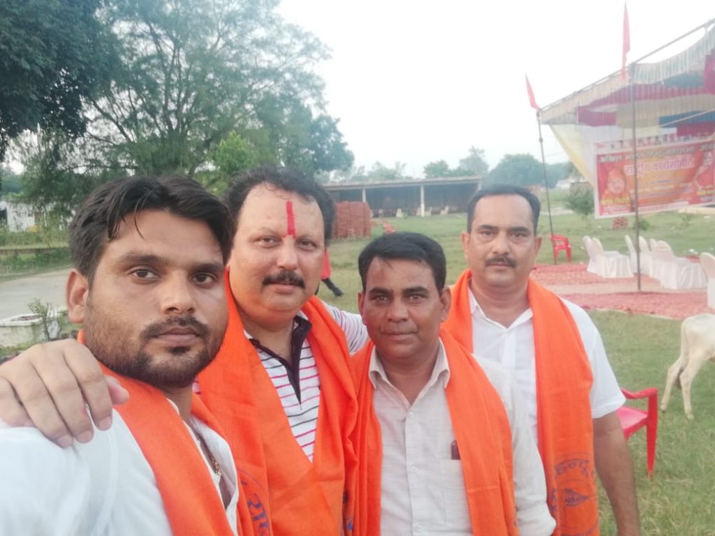 West Bengal State President Kartik Bhattacharjee at Two-day National Working Committee meeting of the All India Hindu Mahasabha, under the leadership of National President of the Mahasabha, Swami Tridandi ji Maharaj