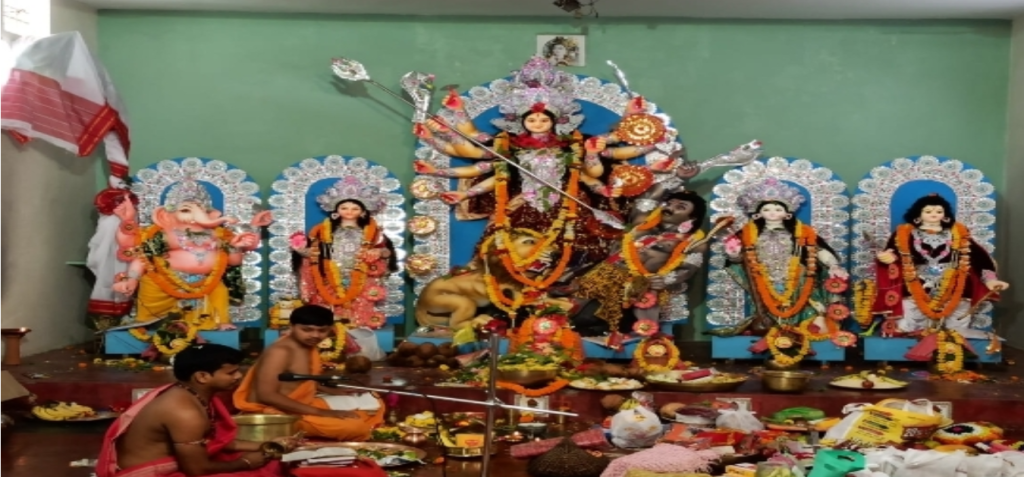 Raipur Trilokima Kali Bari Durga Puja - রায়পুর ত্রিলোকিমা কালিবাড়ি
