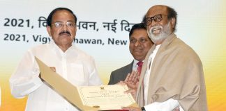 VP of India congratulates Dadasaheb Phalke Award winner, Shri Rajnikanth