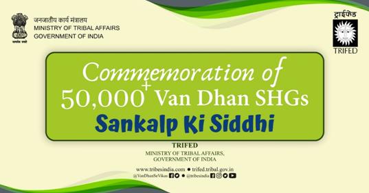50, 000 Van Dhan SHGs