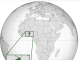 Benin on World Map by Wikipedia
