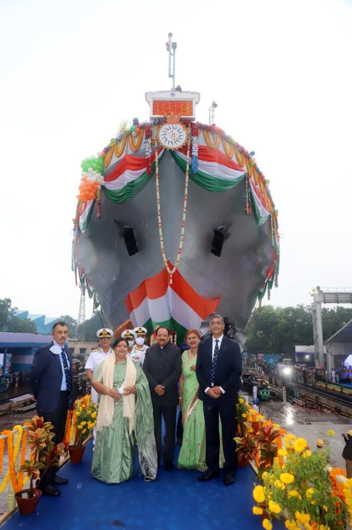 AUNCH OF ‘SANDHAYAK’ (YARD 3025) FIRST VESSEL OF SURVEY VESSEL (LARGE) PROJECT