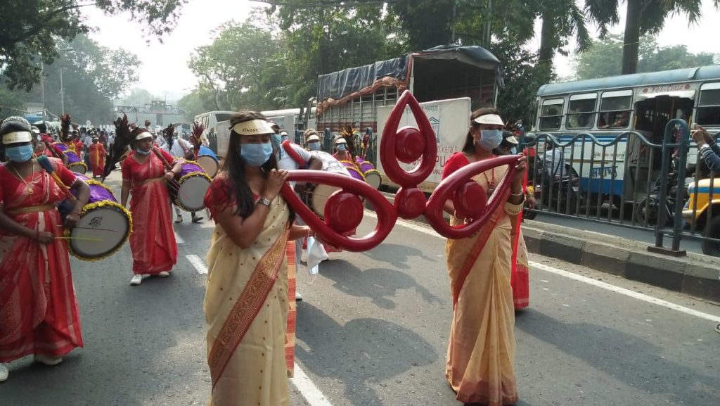 Kolkata walks to celebrate enlistment of Durga Puja in the UNESCO list