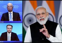 The Prime Minister, Shri Narendra Modi delivers State of the World special address at the World Economic Forums Davos Agenda 2022 through video conferencing, in New Delhi on January 17, 2022.