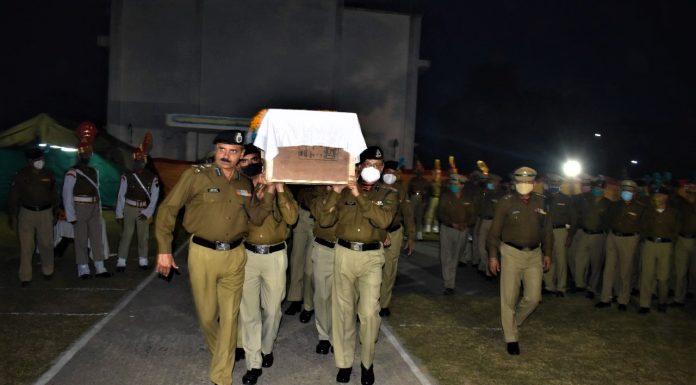 Late Constable Vivek Tiwari of 159 Bn BSF has put a shining example of duty unto death and sacrificed his life