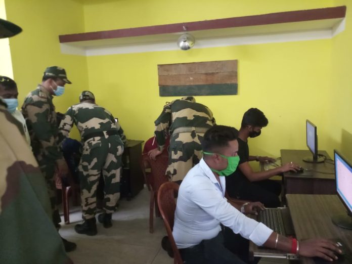BSF DISTRIBUTES FOUR COMPUTERS TO STUDENTS OF INDO-BANGLADESH BORDER AREA
